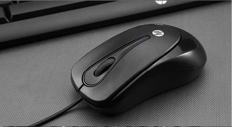 HP HP Tibetan Antelope wired keyboard and mouse set USB computer desktop waterproof mouse and keyboard office home