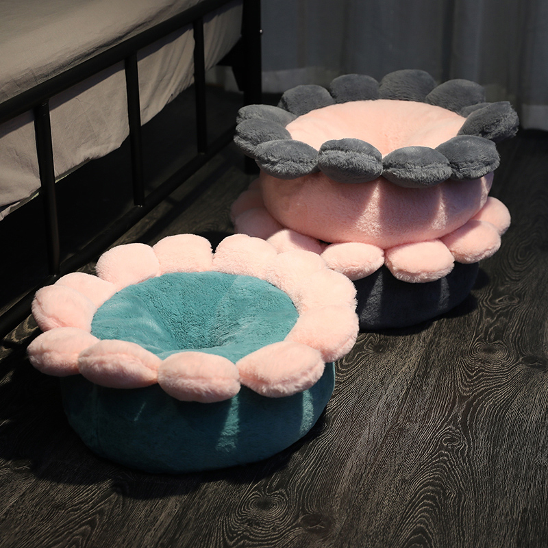 Mat bedroom living room floor balcony fuzzy cushion lazy thicker tatami round butt mat