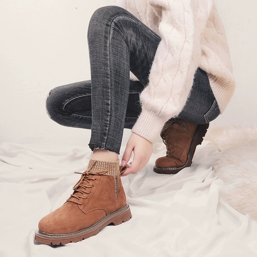 Martens, Tide, универсальные черные короткие сапоги в английском стиле для школьников и студентов, ботинки, 2020, в британском стиле
