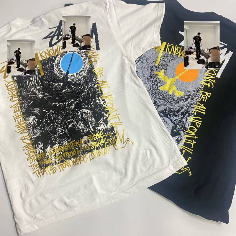 Original Independent High-Quality Version of the Crow Descends Reflective Short-Sleeve Unisex 230g Screen-Printed Vibet Shirt Top
