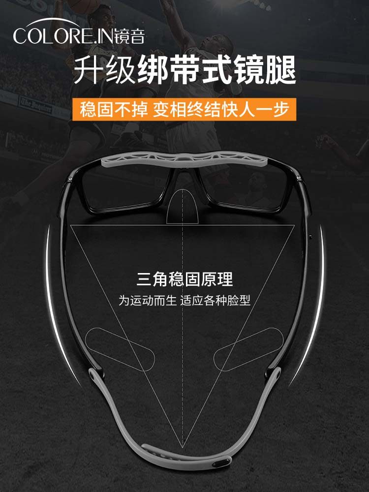 Kagamine Basketball Glasses, Professional Sports Basketball Goggles, Protective, Anti-Collision, Myopia-Friendly, Can Be Fitted with Prescription Lenses