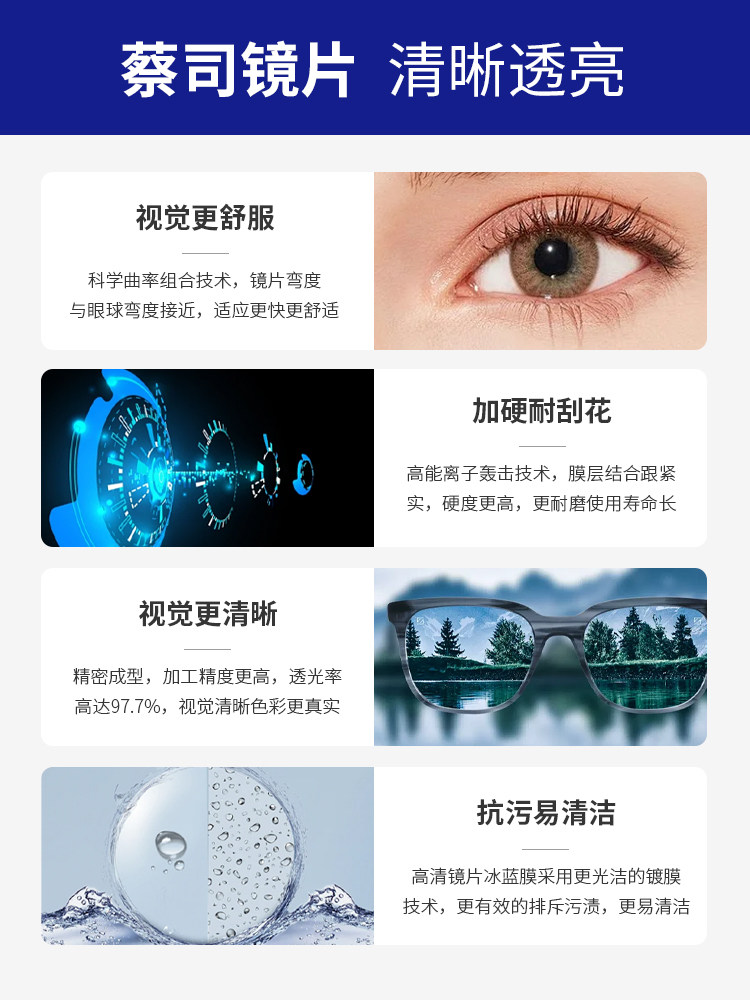 Kagamine Ultra-Light Pure Titanium Myopia Glasses for Men, Can Be Customized with Prescription, Professional Online Glasses Fitting, Black Polygonal Eyeglass Frame