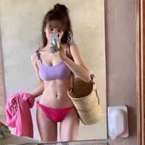 Swimsuit Woman Collage Korea Pure Desire Wind Student Triangle Bikini INS The Same Sexy Holiday Bikini Woman