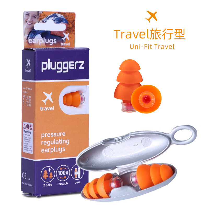 Pluggerz Dutch Flight Decompression Earplugs for Flying, Noise Reduction for Children and Infants, Aviation Anti-Tinnitus and Earache Prevention