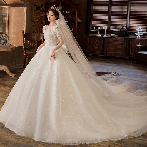 Французская световая главная свадьба 2023 New Demprament Bride Retro Palace Dragon Luxury Simple Smart Small Enkey