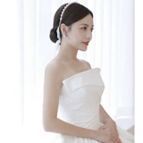 Простая атмосферная атласная легкое свадебное платье 2023 Новое темперамент невест -хвост супер бессмертная мечта Малышка из марли