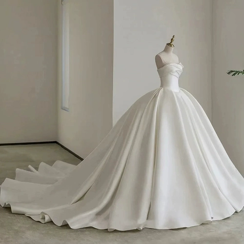 Топ без лямок для невесты, французский стиль, коллекция 2023, кружевное платье, подходит для подростков