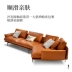 Ý tối giản nhập khẩu sofa da đầy đủ kết hợp đơn giản hiện đại căn hộ nhỏ lớp da đầu tiên nội thất biệt thự ba người - Ghế sô pha