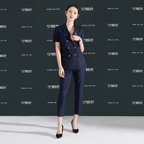 High-end professional suit suit suit women Summer short-sleeved office worker interview suit trousers business dress trousers business dress overalls