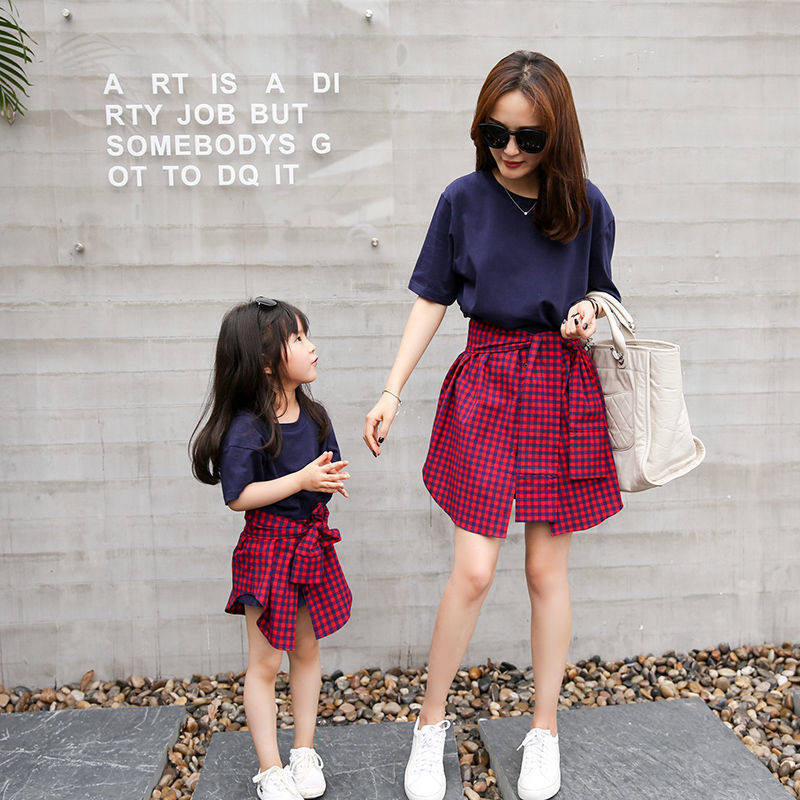 Mother Woman Foreign Dress Summer Dress 2021 New Super Fairy Kiss Girl Costume Little Girl Summer Elegant Tennis Red Princess Dress