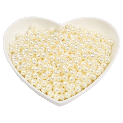 Без покроба положительный белый рис имитация жемчужина маленькие рыхлые бусины DIY