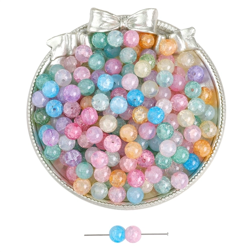 Стеклянное украшение-шарик, бусины, браслет из бисера ручной работы, ожерелье, декор, аксессуар, аксессуары, 8мм