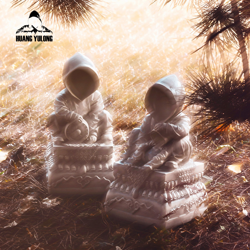 Huang Yolong LIONS That's a pair of minimalist modern decoration limited collections for the lion's swing piece-Taobao