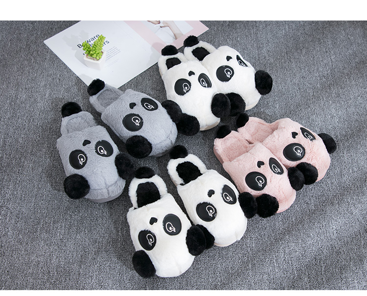 House Tokang 2018 mới đôi dép cotton trong nhà chống trượt mùa đông ấm áp cá tính xu hướng dễ thương một nam và một nữ dép nam quai ngang