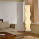 Japanese-Style Silk Floor Lamp, Song Dynasty Aesthetics, Irregular-Shaped Ambient Light, Decorative Lamp Beside the Sofa in the Living Room, Designer Bedroom Lamp