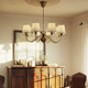 American Mid-Century Style Living Room Chandelier, Solid Wood Noke Style Bedroom Lamp, Old Money Style Retro Dining Room Lamp, Designer Lighting Fixtures
