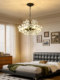 French Retro Crystal Petal Chandelier, Modern Simple Light Luxury American Style Bedroom High-End Dining Room Lamp, Living Room Lighting Fixtures