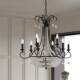 American-Style Retro Hall Chandelier, Staircase Chandelier, Villa High-Ceiling Crystal French-Style Black Candle Staircase Lamp
