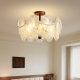 French-Style Vintage Bedroom Ceiling Light, American-Style Simple Master Bedroom Light, Light Luxury Romantic Pearl Mid-Century Style Dining Room Lighting