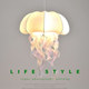 Japanese-Style Jellyfish Restaurant Pendant Light Bar Counter Lamp Designer Song Dynasty Aesthetics Silk Wabi-Sabi Natural Atmosphere Bedroom Lamp