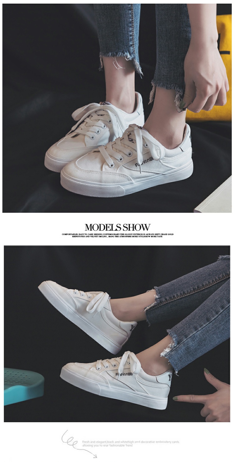Mùa đông 2018 mới giày vải nữ giày nhỏ màu trắng Harajuku ulzzang Phiên bản Hàn Quốc của giày sinh viên hoang dã giày giầy fila nữ
