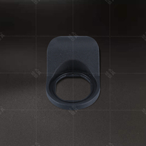 MS705 cylindrical lock black PA nylon plastic pull-in-lined with four-corner lock triangular door lock accessory