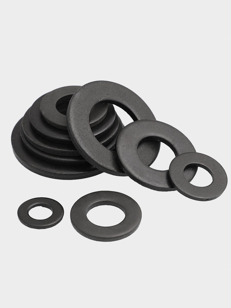 Black 304 stainless steel ultra-thin flat gasket widened and thickened to increase flat washer M3M4M5M8M10 black zinc plated