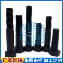 Black 8 8 level Outer hexagonal Outer hexagonal bolt M5M6M8M10M12x20x25x30x40x50mm Great All