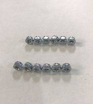 Galvanized anti-loosening mother nylon self-lock locking anti-slip nut M3 M4 M4 M5 M6