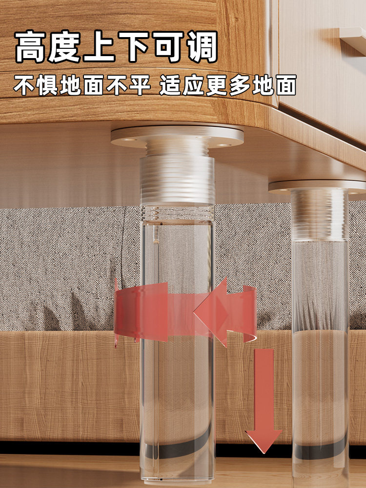 Acrylic Tv Cabinet Support Legs, Transparent Floating Furniture Legs, Bathroom Cabinet Legs, Coffee Table Legs, Adjustable Light Luxury Table Legs