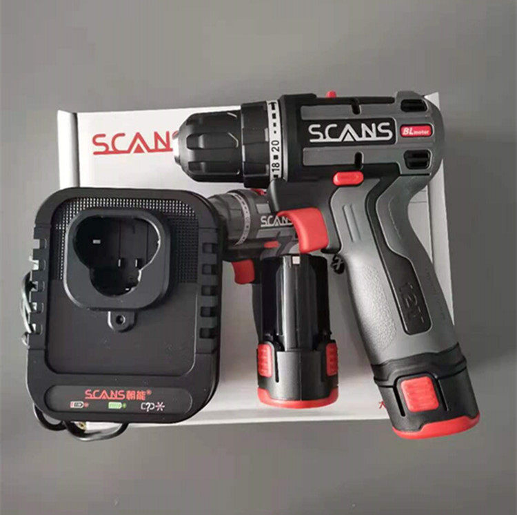SCANS Chaoneng 12V electric drill Lithium brushless S120 upgrade lithium long-lasting 16V battery charger accessories