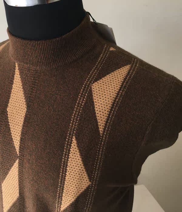Giá trị đồng tiền Áo len len cashmere nam Máy tính áo len nửa cổ AB cà phê xanh shop áo khoác nam