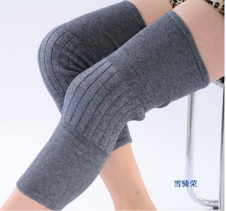 Nội Mông Cổ Xueqiong Sản phẩm len cashmere Độc quyền Quần dày ấm hai lớp đệm đầu gối bằng len Giải phóng giá trị đồng tiền quần tất lót lông