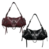 Оригинальная небольшая дизайнерская сумка на одно плечо, зимняя сумка подмышку, из натуральной кожи