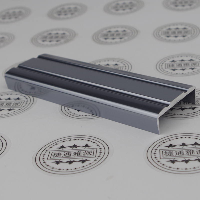 New thickened wardrobe open cabinet bookcase layer slats 36 board U-shaped edge strips Aluminum alloy iron ash U-shaped edge strips