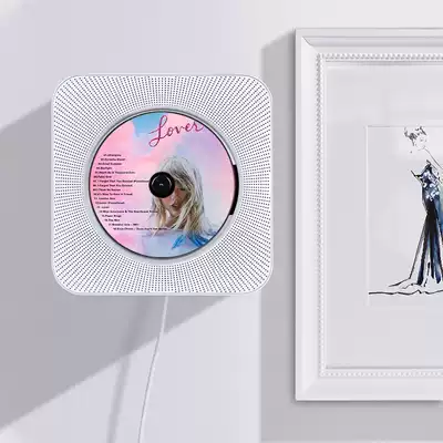 Wall-mounted CD player Wall-mounted ins Same album walkman Vinyl CD player Bluetooth retro cd player