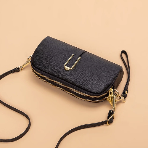 Маленькая сумка клатч, сумка на одно плечо, модная сумка через плечо, универсальная хваталка, небольшая сумка, из натуральной кожи