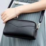 Ремешок для сумки для матери, мобильный телефон, вместительный и большой бумажник, универсальная маленькая сумка клатч с молнией, из натуральной кожи