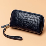 Бумажник, сумка через плечо, маленькая сумка клатч, кожаный мобильный телефон, сумка с петлей на руку, из натуральной кожи, городской стиль, крокодиловый принт