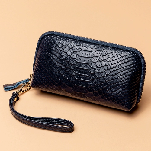 Бумажник, сумка через плечо, маленькая сумка клатч, кожаный мобильный телефон, сумка с петлей на руку, из натуральной кожи, городской стиль, крокодиловый принт