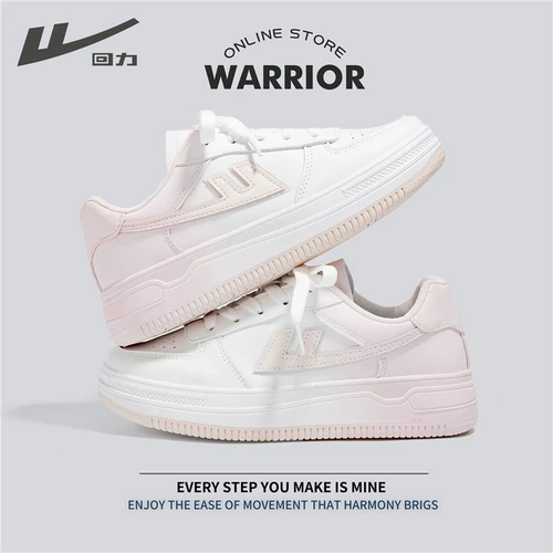 Warrior, кроссовки, розовая белая обувь на платформе, туфли, тренд сезона, градиент