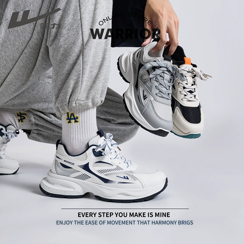 Warrior, демисезонная спортивная обувь, дышащие универсальные туфли на платформе для отдыха, для бега