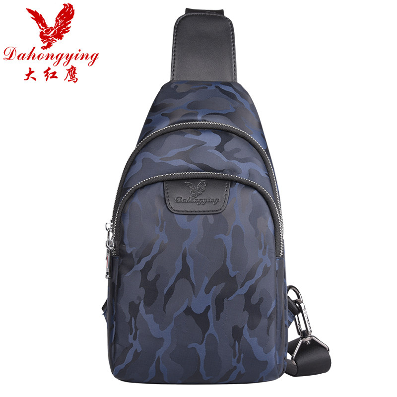 Big red eagle messenger bag men's chest bag canvas shoulder bag Oxford cloth men's bag 2022 new trendy brand casual small backpack