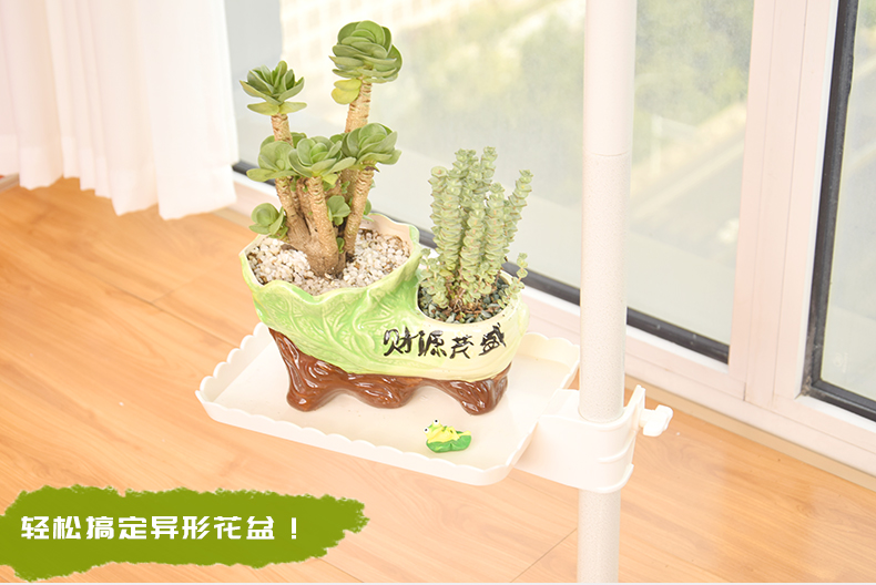 Bệ cửa sổ nhiều hoa nhỏ giá nhiều tầng giá thịt trong nhà ban công bay cửa sổ nhà mới phòng khách kệ hoa - Kệ kệ inox treo tường