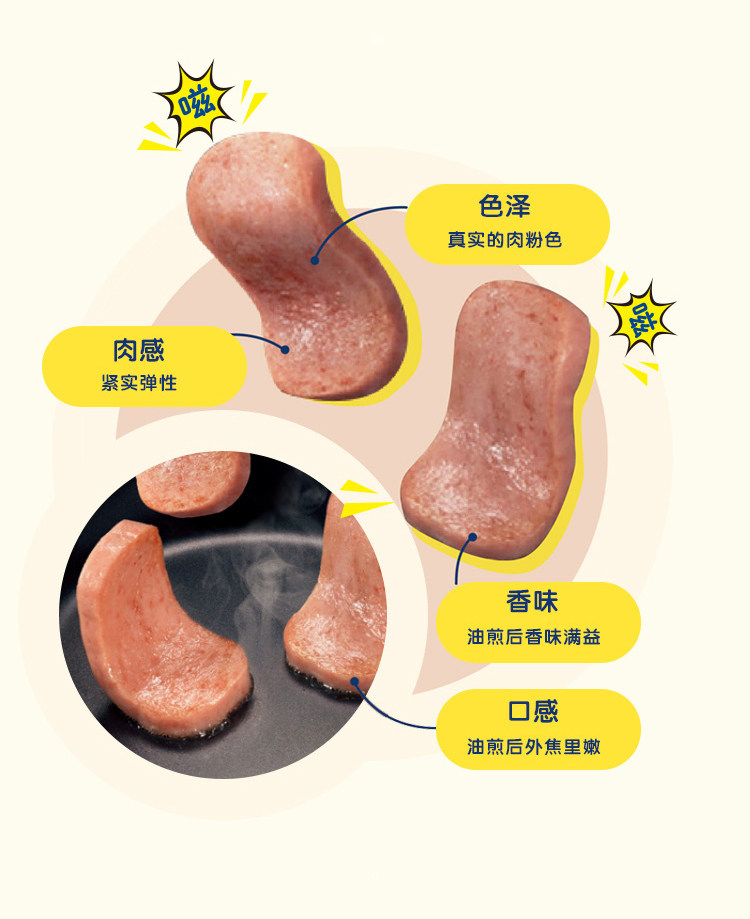 SPAM 世棒 午餐肉罐头清淡味198g*4罐 图3