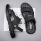 2025 New Trendy Sandals for Men Summer Outerwear Driving Sandals Anti-slip Soft Sole Wear-Resistant Dad Beach Sandals