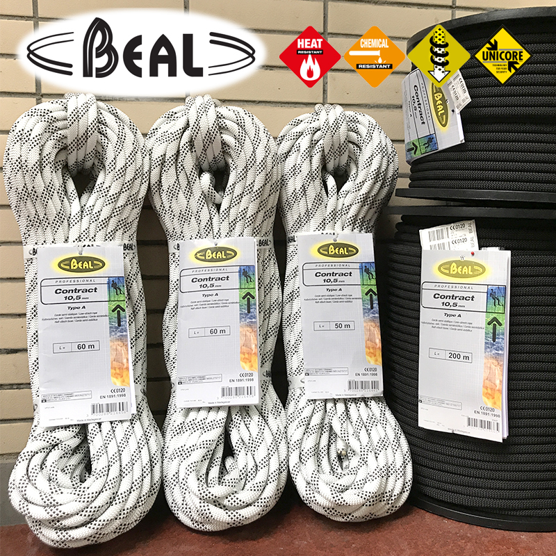Beal Contract Outdoor Rock Climbing Downhill Rescue Expands The CaveRning Power Rope Static Rope Safety Main Rope