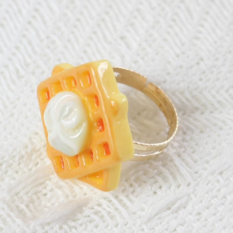 Adjustable ring, donut, Lolita style