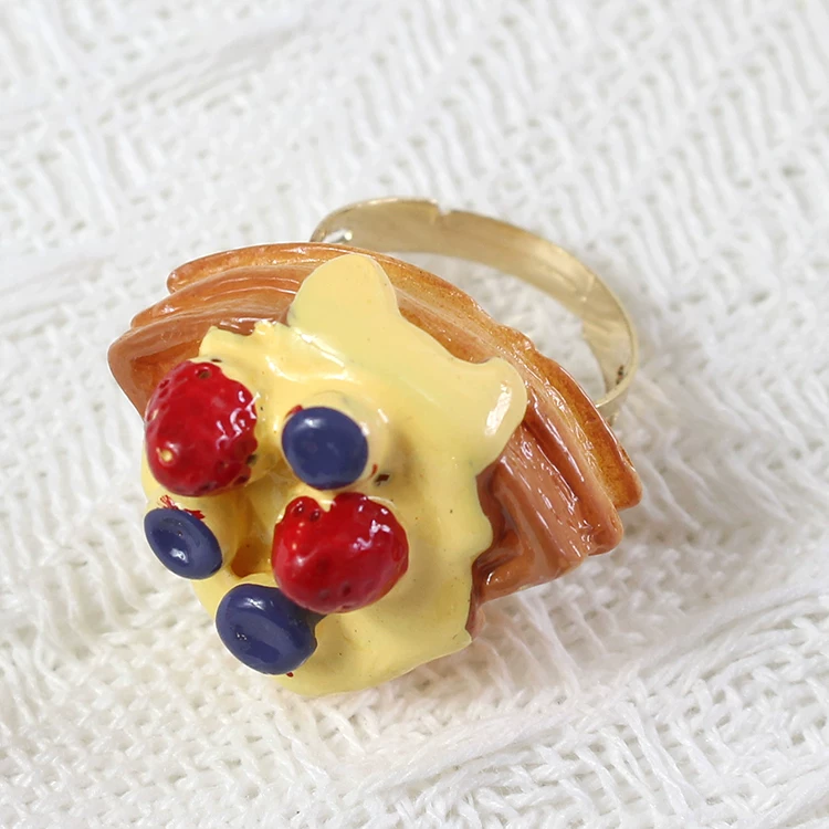 Adjustable ring, donut, Lolita style
