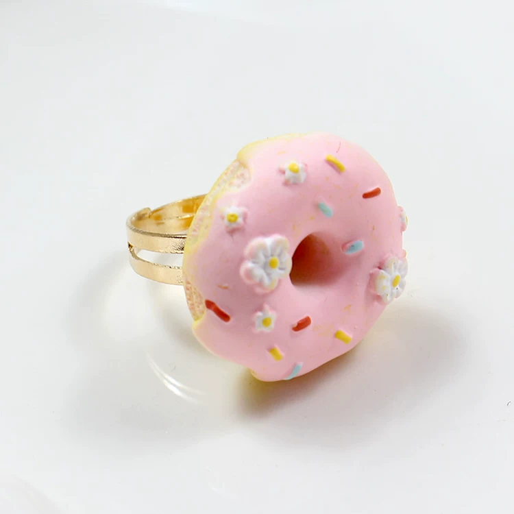 Adjustable ring, donut, Lolita style